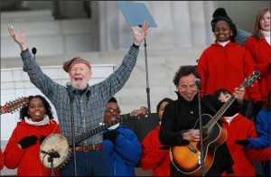 Pete Seeger and The Boss at We Are One